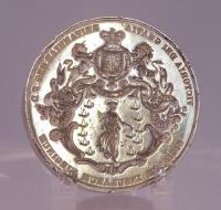 Silver Seal of B Wyon Chief Engraver for Her Majestrys Seals