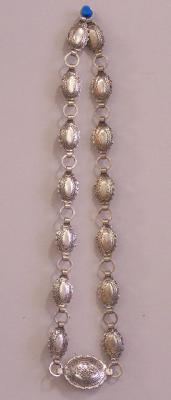 Native American silver Concha necklace c1950