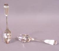 Pr Frederick Oakes coin silver serving spoons Hartford CT 1825