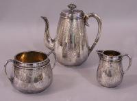 Stephen Smith London sterling silver coffee service c1878