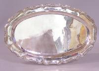 Antique Argentinian silver platter  early to mid 19th century