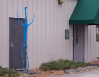 Modern sculpture New Moon Blue Man by Brian McCarthy