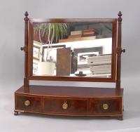 Federal bow front dresser mirror c1790