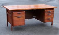 Jens Risom Modern movement office flat top desk c1960