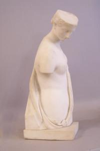 19th century Marble sculpture torso of a woman