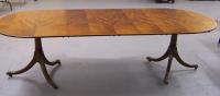 Duncan Phyfe style banded mahogany dining table c1900