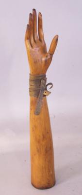 Antique French wooden glove mold