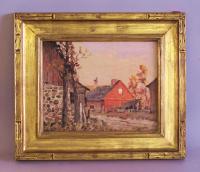 Old Lyme Impressionist George Bruestle autumn landscape painting