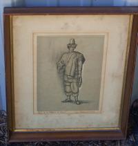 Clovis Graciano signed Gravure cuivre print 1907 1988