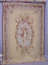 Aubusson style wool rug area rug c1920