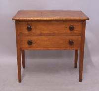 Early American country Hepplewhite pine work table c1840