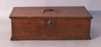 Period 18th century English oak letter or document box c1780