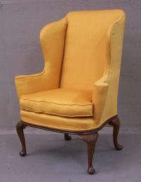 English Georgian walnut wing chair c1800 to 1830