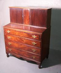 Sheraton mahogany butlers secretary c1825