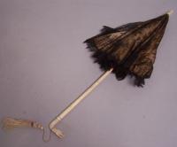 Chinese umbrella  with carved ivory handle