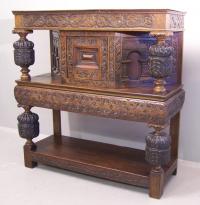 Early English Tudor oak court cupboard c1700