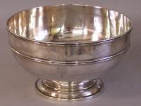 B S C sterling silver 10 inch bowl c1880