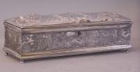 Wilcox Company Victorian silver quadruple plated dresser box c1880
