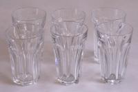 Set of six Baccarat crystal drinking glasses