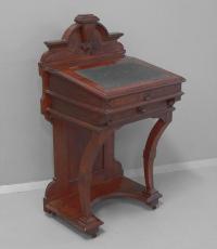 American Victorian black walnut Davenport desk c1880