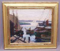 Anthony Thieme painting Morning Light Gloucester c1920