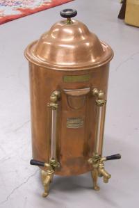 Large Chamco copper coffee urn
