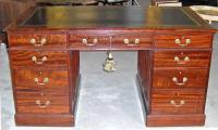 Georgian Style mahogany Pedestal Desk 1880