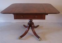 English Regency Period mahogany drop leaf breakfast table