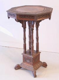 Anglo Raj Side lamp or plant Table c1840