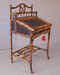 English Bamboo and Lacquer Standing Desk c1880