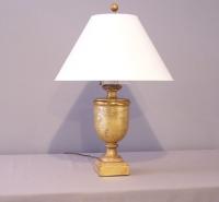 Architectural element  original gold leafed urn lamp