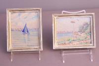 Miniaturist painter Walter Cole Brigham paintings of Shelter Island