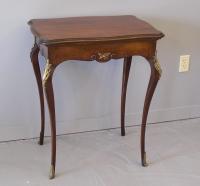 Louis XV style mahogany side table with shaped top