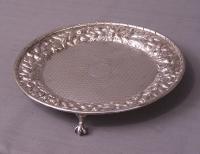 Kirk and Sons claw footed sterling silver tray