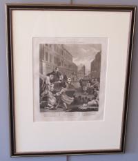 William Hogarth engraving Second Stage of Cruelty c1799