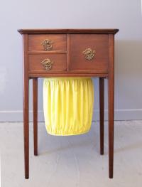 American Federal style mahogany sewing table c1910