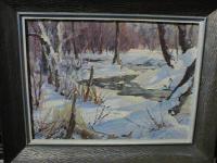 Old Lyme art school oil by Georgii Poplavski