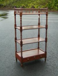 Spool turned etagere server or book shelf c1870