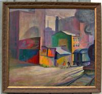 P R  Pleasant Ray McIntosh WPA painting c1927