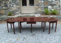 American Chippendale mahogany dining table c1780