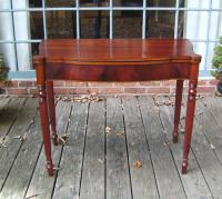 Period American Sheraton mahogany card game table c1835