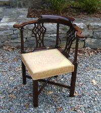 English Georgian mahogany corner chair c1820 to 1840