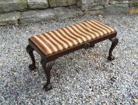 Wallace Nutting hand made mahogany window seat bench c1925