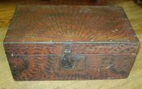 Maine folk art  painted document box c1830