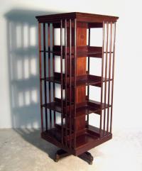 Danner Victorian mahogany rotating bookcase c1890