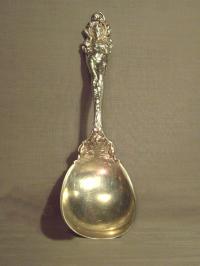 Reed Barton Love Disarmed sterling silver salad serving spoon
