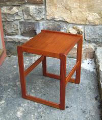 Koefoeds Hornslet Danish modern teak end table c1960