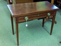 Georgian Hepplewhite inlaid mahogany game table c1790