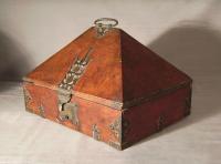19th c rosewood dowry box from Malabar Coast