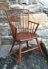 Eary American country bamboo birdcage Windsor Chair c1820